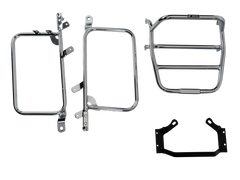 Hepco & Becker Side-and Topcasecarrierset-chrome for Kawasaki Z 1000 ST | 650222 00 02
