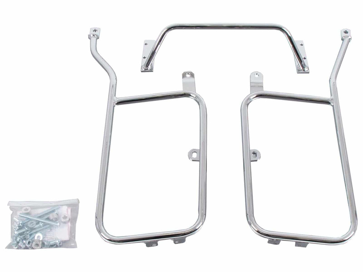 Hepco & Becker Sidecarrier permanent mounted-chrome for Suzuki VL 800 / C 800 Intruder until 2008 / Black Edition | 650338 00 02