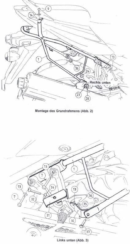 Hepco & Becker Sidecarrier permanent mounted-black for Suzuki SV 650/S from 2003 | 650354 00 01