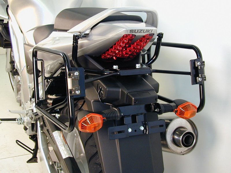 Hepco & Becker Sidecarrier permanent mounted-black for Suzuki SV 1000/S | 650377 00 01
