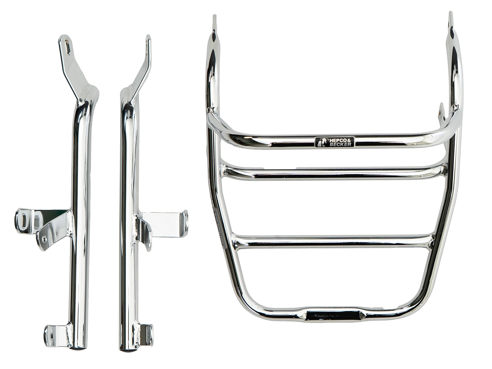 Hepco & Becker Side-and Topcasecarrierset-chrome for Yamaha XS 650 | 650409 00 02