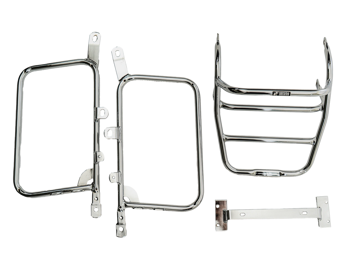 Hepco & Becker Side-and Topcasecarrierset-chrome for Yamaha XS 650 | 650409 00 02