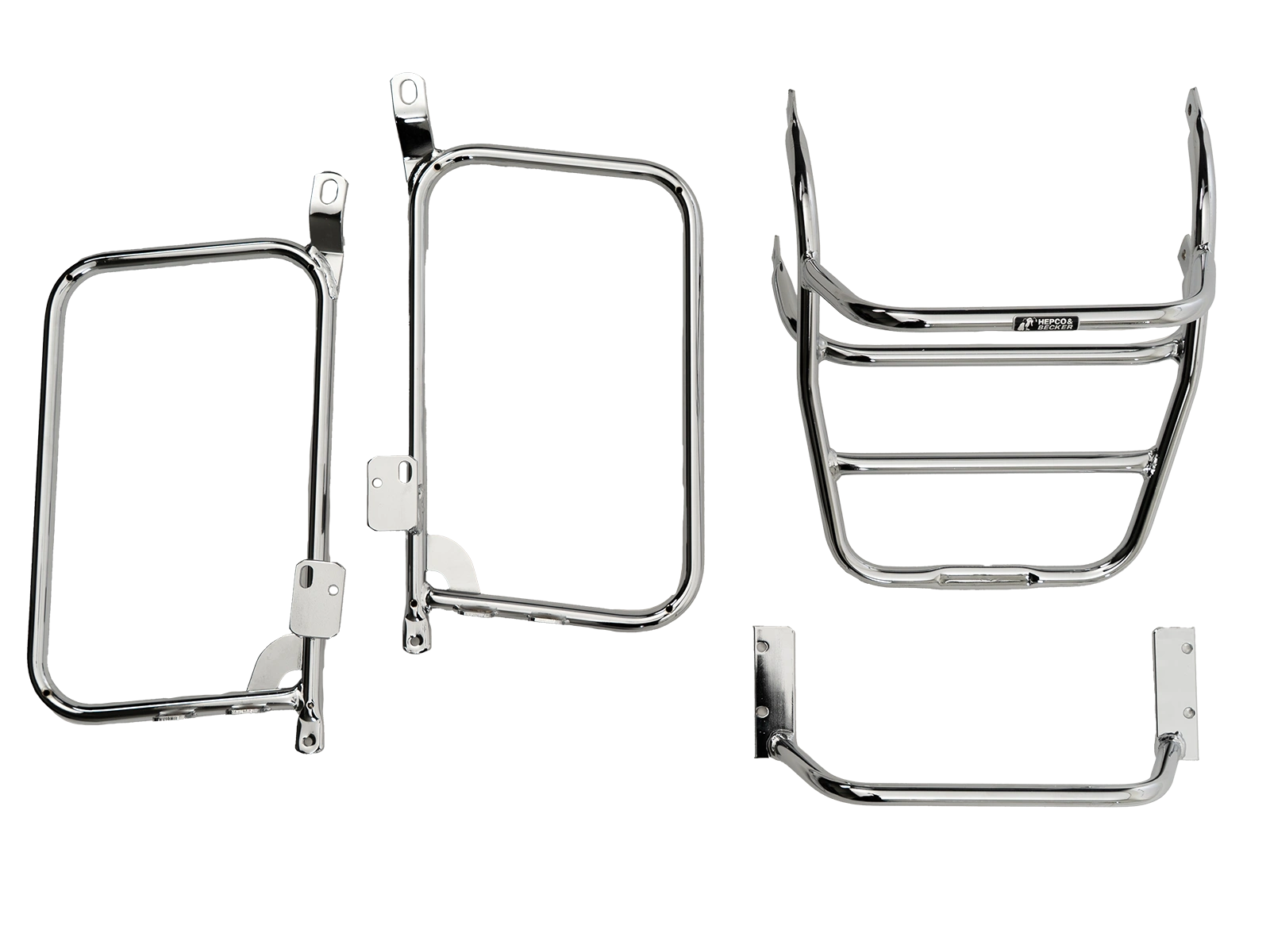 Hepco & Becker Side-and Topcasecarrierset-chrome for Yamaha XS 750 SE | 650413 00 02