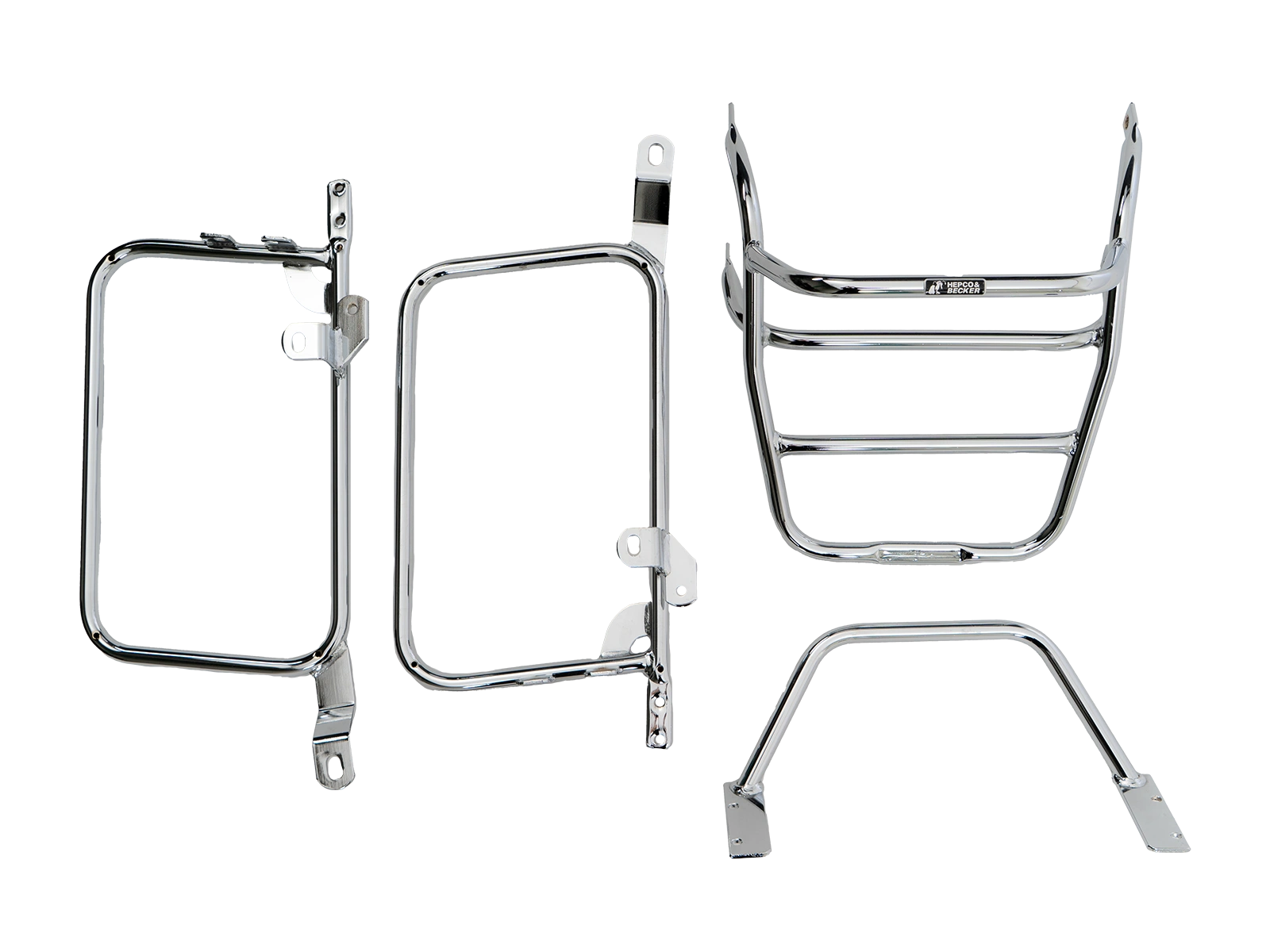 Hepco & Becker Side-and Topcasecarrierset-chrome for Yamaha XS 1100 | 650421 00 02
