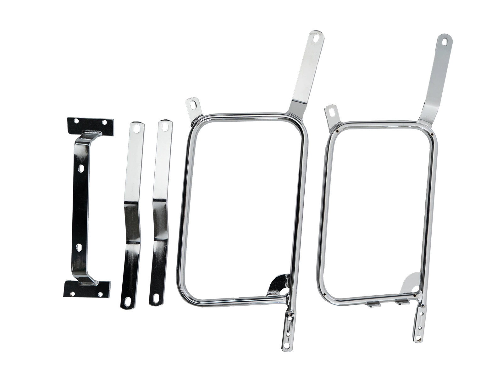Hepco & Becker Sidecarrier permanent mounted-chrome for Moto Guzzi 1000 California II from 1985 | 650506 00 02