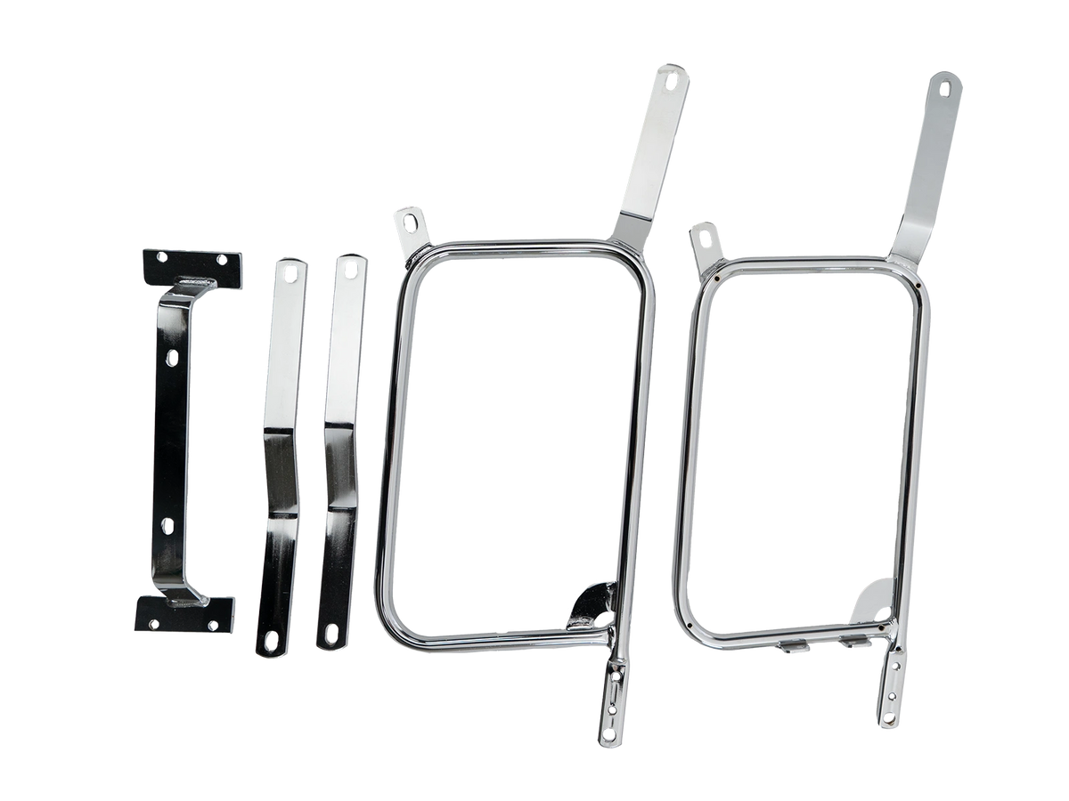 Hepco & Becker Sidecarrier permanent mounted-chrome for Moto Guzzi 1000 California II from 1985 | 650506 00 02