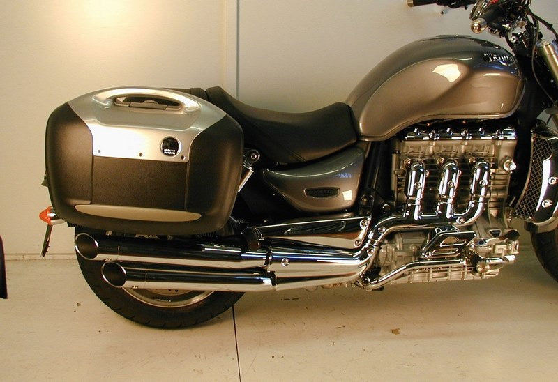 Hepco & Becker Sidecarrier permanent mounted-chrome for Triumph Rocket / Rocket III Roadster | 650754 00 02