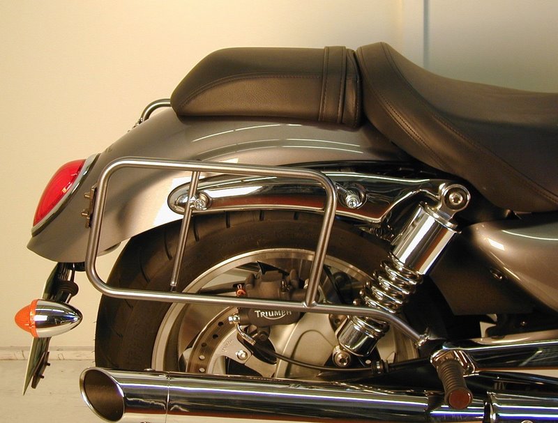 Hepco & Becker Sidecarrier permanent mounted-chrome for Triumph Rocket / Rocket III Roadster | 650754 00 02