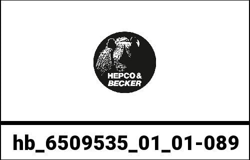 Hepco & Becker Topcase - Set Journey topcase 40 black incl. carrier for Honda CRF 300 Rally (2021-) | 6509535 01 01-089