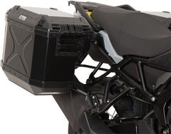 Hepco & Becker Side Carrier Cutout Black Incl. Xplorer Black Sideboxes For Suzuki V-Strom 800 DE (2023-) | 6513548 00 01-01-40