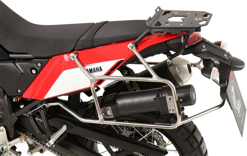 Hepco & Becker Sidecarrier Cutout stainless steel incl. Xplorer sideboxes silver for Yamaha Ténéré 700 World Raid (2022-) | 6514579 00 22-00-40