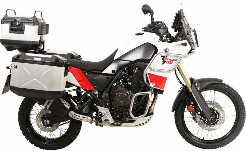Hepco & Becker Sidecarrier Cutout stainless steel incl. Xplorer sideboxes silver for Yamaha Ténéré 700 World Raid (2022-) | 6514579 00 22-00-40