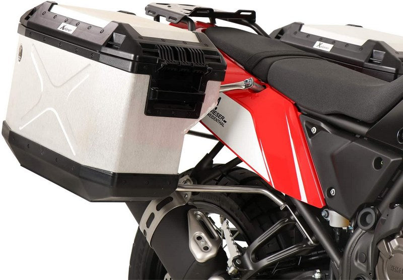 Hepco & Becker Sidecarrier Cutout stainless steel incl. Xplorer sideboxes silver for Yamaha Ténéré 700 World Raid (2022-) | 6514579 00 22-00-40