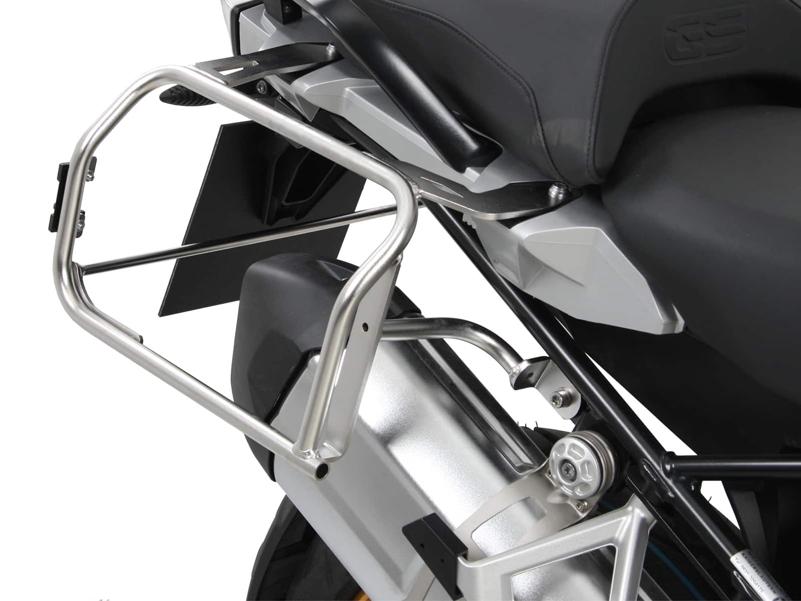 Hepco & Becker Sidecarrier Cutout Stainless Steel Incl. Xplorer Cutout Sideboxes For BMW R1250GS (2018-) | 6516514-00-22-00-40