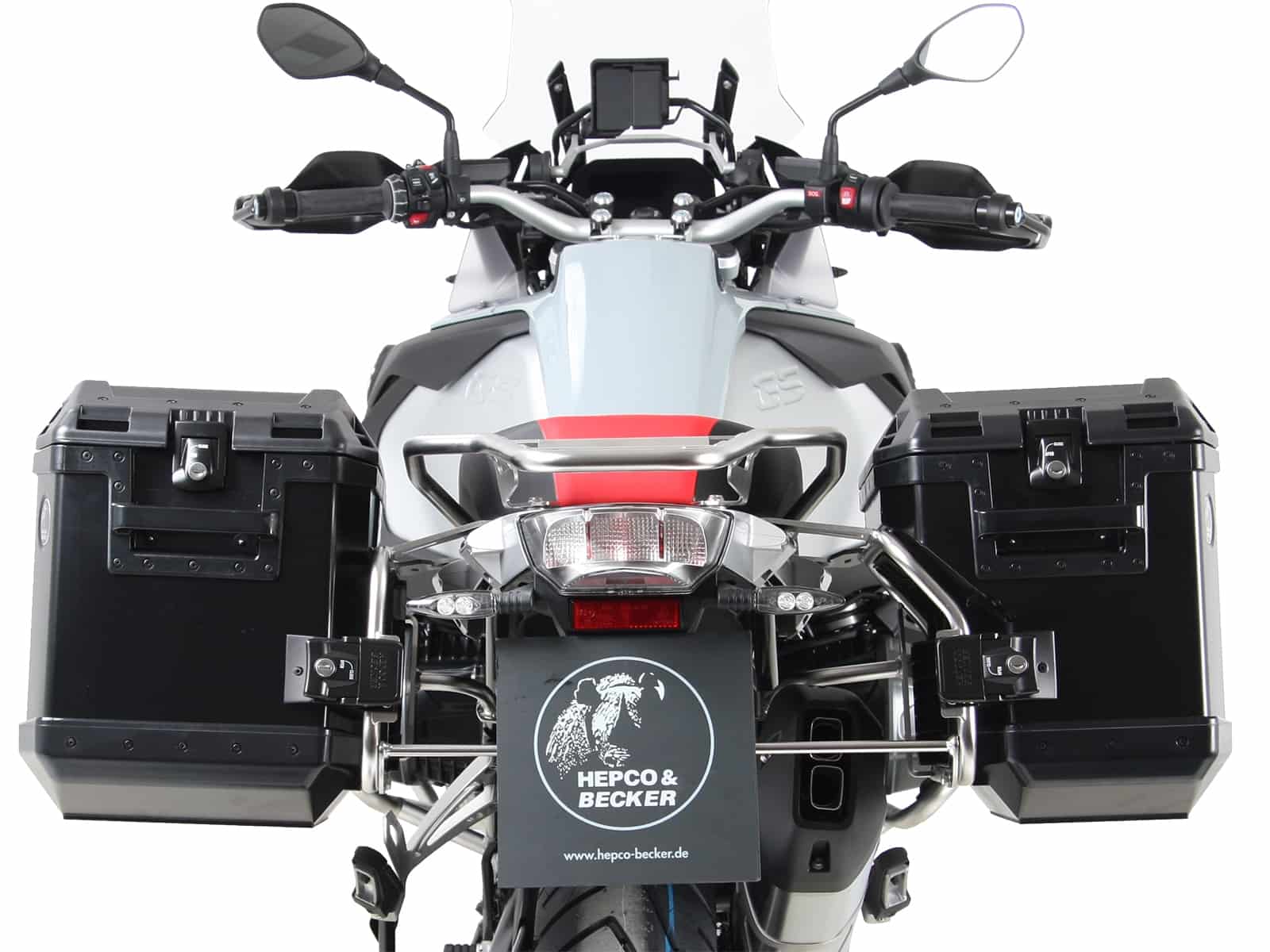 Hepco & Becker Sidecarrier Cutout Stainless Steel Incl. Xplorer Cutout Sideboxes For BMW R1250GS Adventure (2019-) | 6516519-00-22-00-40