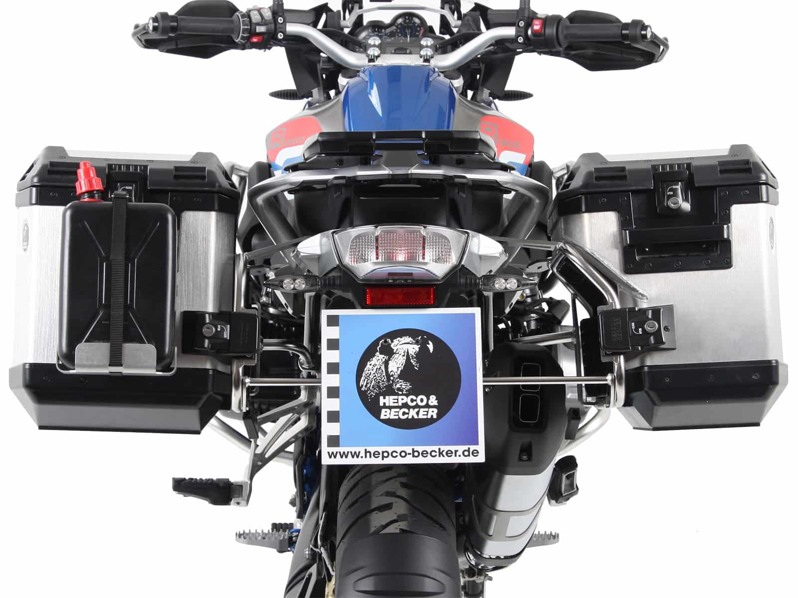 Hepco & Becker Sidecarrier Cutout Stainless Steel Incl. Xplorer Cutout Sideboxes For BMW R1250GS Adventure (2019-) | 6516519-00-22-00-40