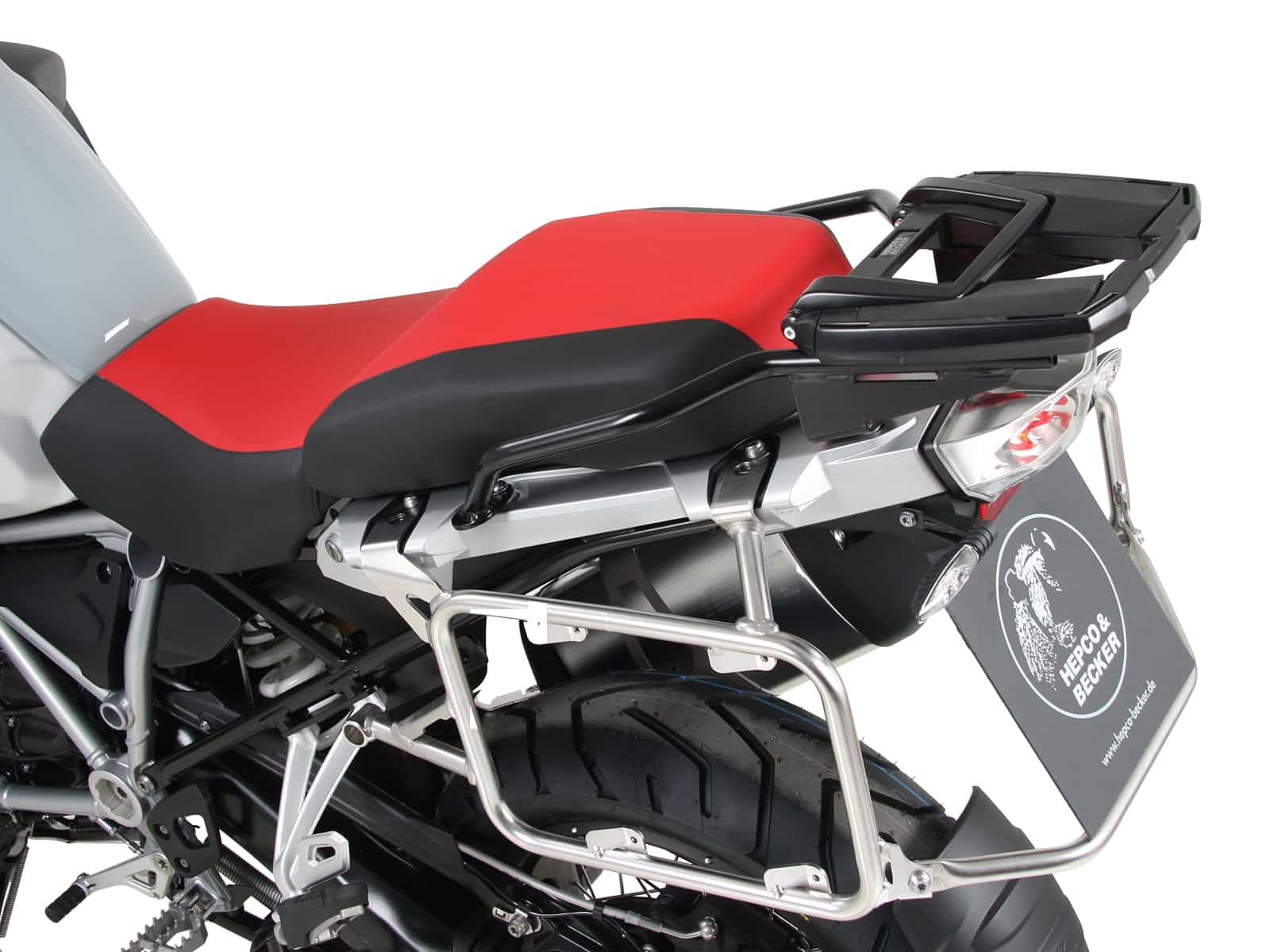 Hepco & Becker Sidecarrier Cutout Stainless Steel Incl. Xplorer Cutout Sideboxes For BMW R1250GS Adventure (2019-) | 6516519-00-22-00-40