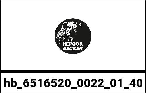 Hepco & Becker Sidecarrier Cutout stainless steel incl. Xplorer black sideboxes for BMW F 850 GS Adventure (2019-) | 6516520 0022-01-40