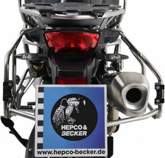 Hepco & Becker Sidecarrier Cutout stainless steel incl. Xplorer sideboxes black for BMW F 850 GS Adventure (2019-) | 6516520 00 22-01-40