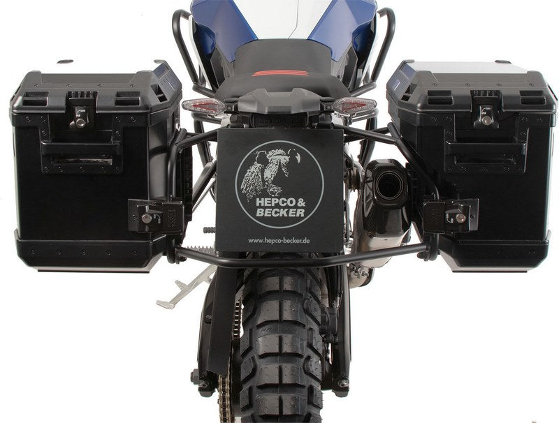 Hepco & Becker Side Carrier Cutout Black Incl. Xplorer Sideboxes Black For BMW F 900 GS (2024-) | 6516534 00 01-01-40