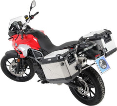 Hepco & Becker Sidecarrier Cutout stainless steel incl. Xplorer Cutout sideboxes for BMW F650/700/800GS | 651653 00 22-00-40