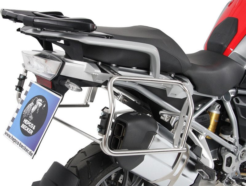 Hepco & Becker Sidecarrier Cutout stainless steel incl. Xplorer Cutout sideboxes for BMW R1200GS LC (2013-) | 651665 00 22-00-40