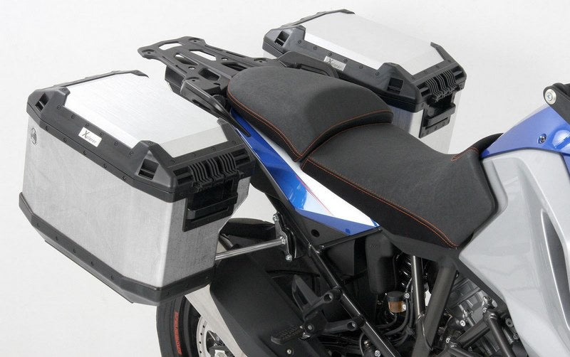 Hepco & Becker Sidecarrier Cutout stainless steel incl. Xplorer Cutout sideboxes for KTM 1290 Super Adventure (2014-) | 6517533 00 22-00-40