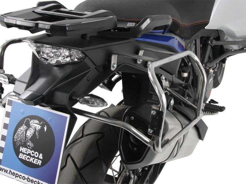 Hepco & Becker Sidecarrier Cutout stainless steel incl. Xplorer Cutout sideboxes for KTM 1090 Adventure (2017-) | 6517556 00 22-00-40