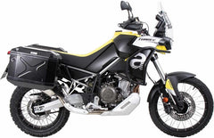 Hepco & Becker Sidecarrier Cutout black incl. Xplorer sideboxes black for Aprilia Tuareg 660 (2022-) | 6517599 00 01-01-40