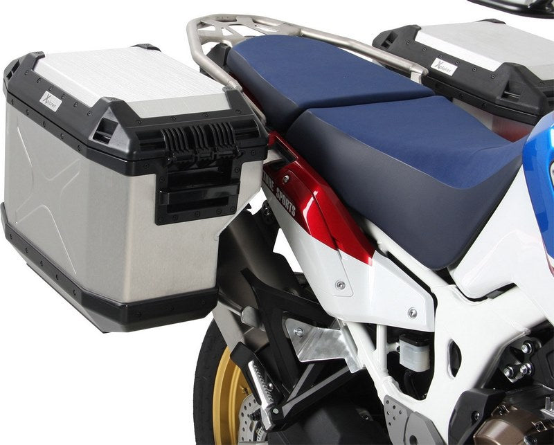 Hepco & Becker Sidecarrier Cutout stainless steel incl. Xplorer Cutout sideboxes for Honda CRF1000L Africa Twin Adventure Sports (2018-) | 6519510 00 22-00-40