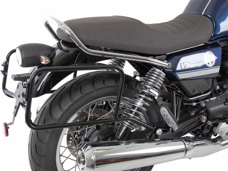 Hepco & Becker Side carrier permanent mounted black for Moto Guzzi V7 Special/Stone/Centenario (850 ccm) (2021-) | 653556 00 01