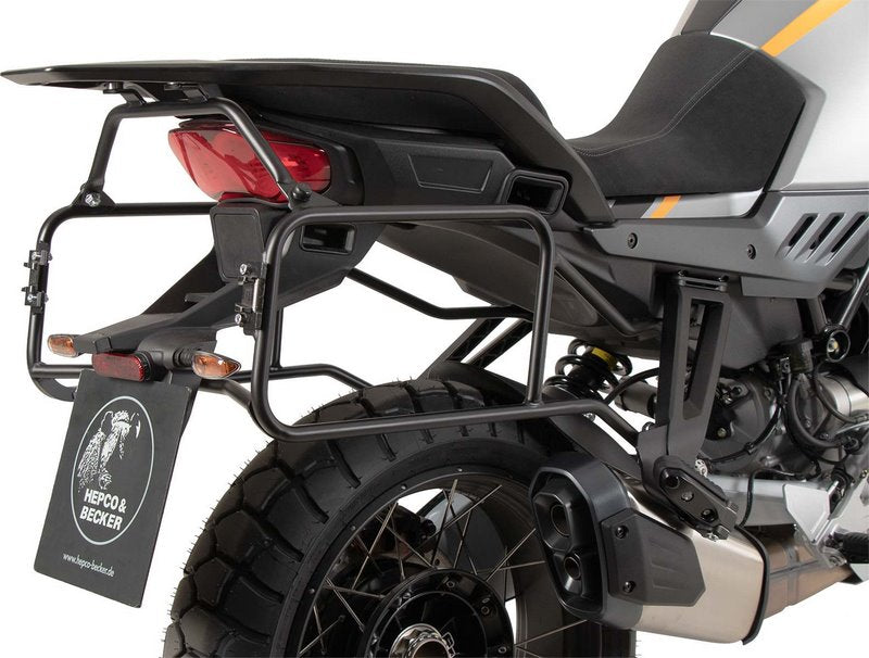 Hepco & Becker Side Carrier Permanent Mounted Black For Moto Guzzi Stelvio (2024-) | 653560 00 01