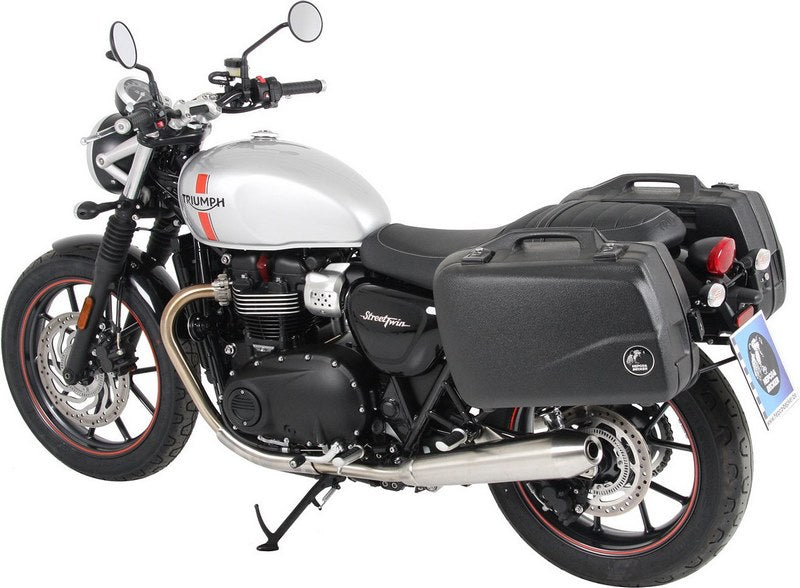 Hepco & Becker Sidecarrier permanent mounted-chrome for Triumph Street Twin from 2016 | 6537543 00 02