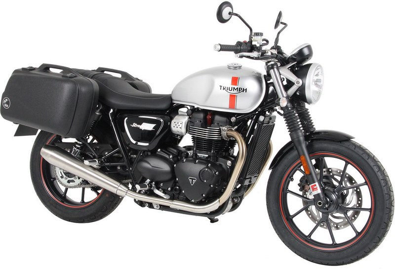 Hepco & Becker Sidecarrier permanent mounted-chrome for Triumph Street Twin from 2016 | 6537543 00 02