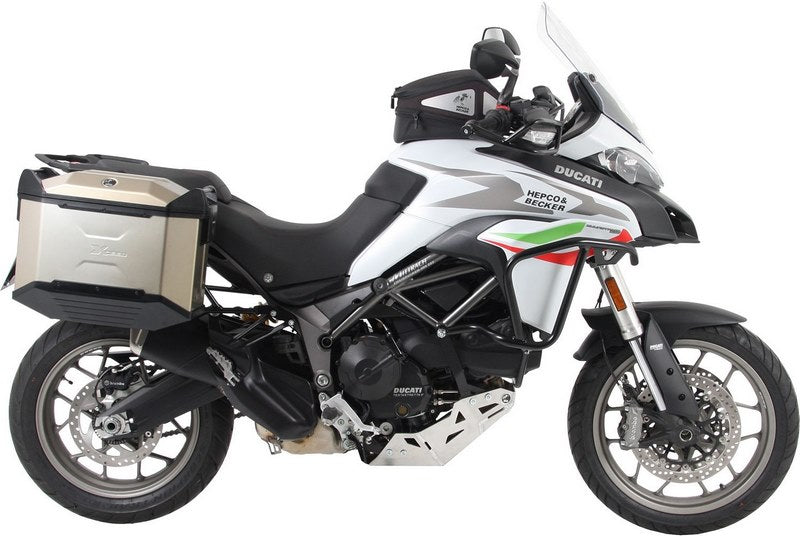Hepco & Becker Sidecarrier permanent mounted-chrome for Ducati Multistrada 950 from 2017 | 6537552 00 01