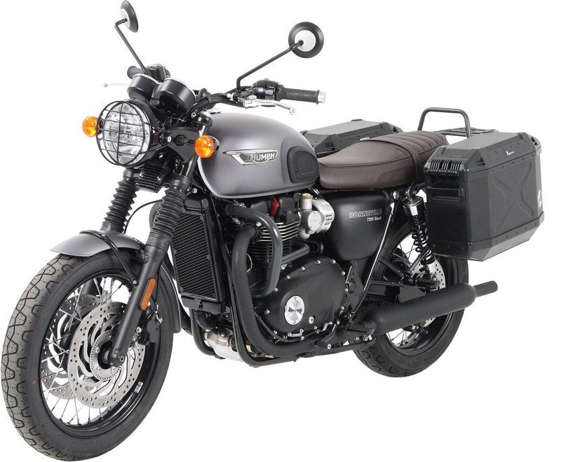Hepco & Becker Sidecarrier permanent mounted-for Triumph Bonneville T 100 / Black from 2017 | 6537559 00 01