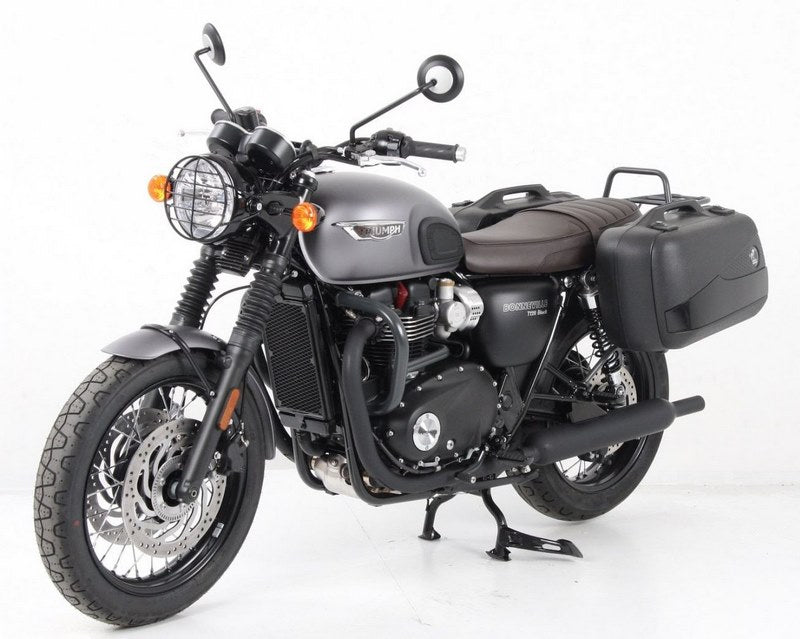 Hepco & Becker Sidecarrier permanent mounted-chrome for Triumph Bonneville T 100 / Black from 2017 | 6537559 00 02