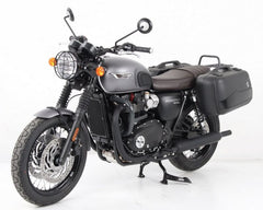 Hepco & Becker Sidecarrier permanent mounted-chrome for Triumph Bonneville T 100 / Black from 2017 | 6537559 00 02