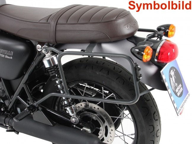 Hepco & Becker Sidecarrier permanent mounted-chrome for Triumph Bonneville T 100 / Black from 2017 | 6537559 00 02