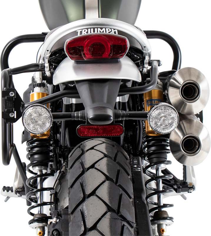 Hepco & Becker Side Carrier One-Sided Left Permanent Mounted Black For Triumph Scrambler 1200 XE (2024-) | 6537675 00 01