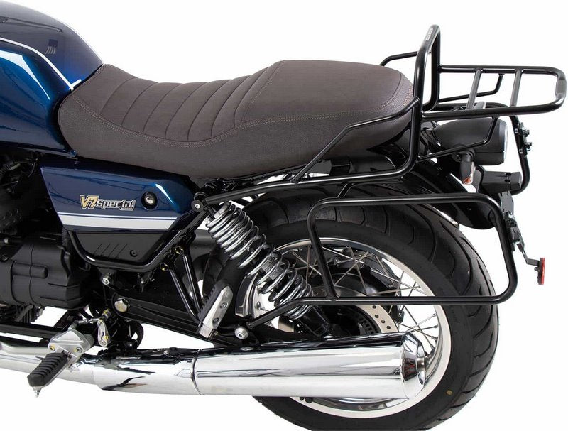 Hepco & Becker Tube rear rack black for Moto Guzzi V7 Special/Stone/Centenario (850 ccm) (2021-) | 654556 01 01