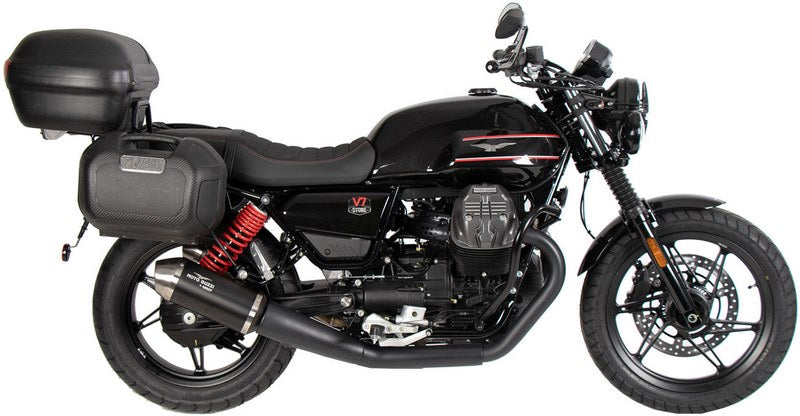 Hepco & Becker Tube Rear Rack Chrome For Moto Guzzi V7 Stone Special Edition (850ccm) (2022-2023) | 654558 01 02