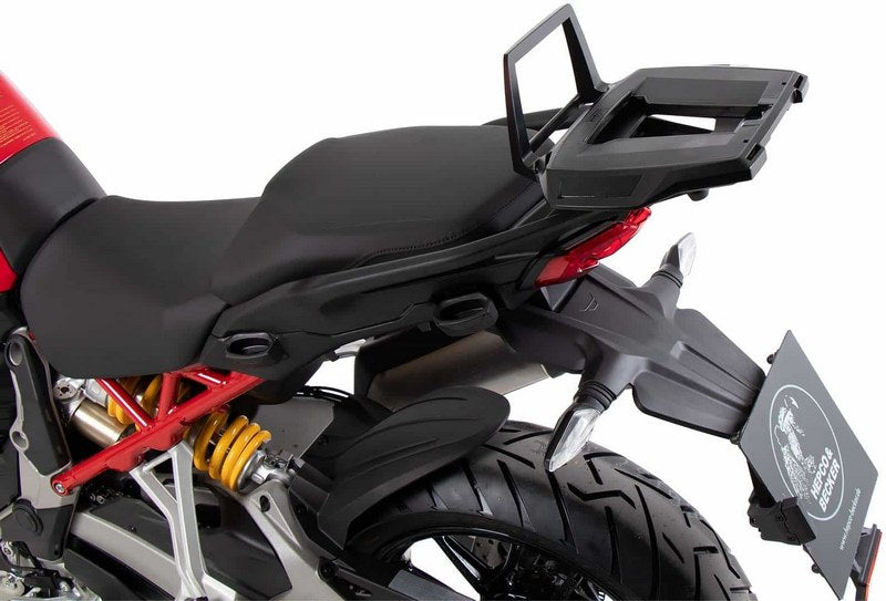 Hepco & Becker Alurack top case carrier black for combination with original rear rack for Ducati Multistrada V4 / S / S Sport (2021-) | 6557614 01 01