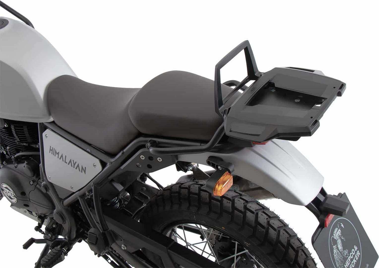 Hepco & Becker Alurack top case carrier black for combination with original rear rack for Royal Enfield Himalayan (2021-) | 6557629 01 01