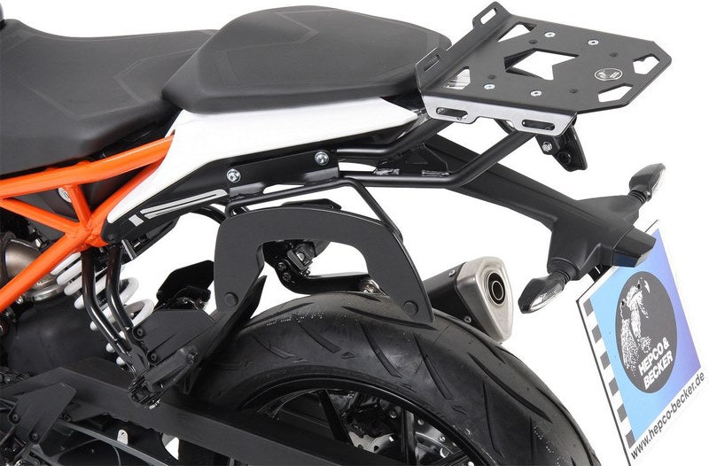 Hepco & Becker Minirack soft luggage rear rack for KTM 125 Duke from 2017 | 6607554 01 01