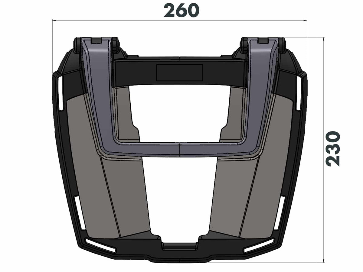 Hepco & Becker Easyrack Topcasecarrier – Black For Honda VFR 800 F | 661985-01-01