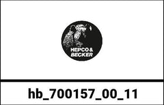Hepco & Becker Painted panel black for Hepco&Becker Journey 42 sidecase and topcase | 700157 00 11