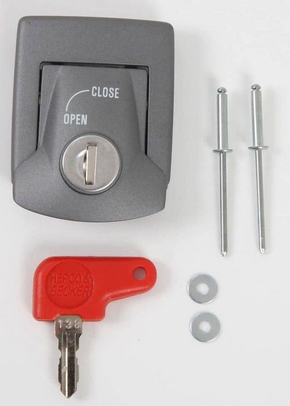 Hepco & Becker Lid lock - silver | 710114 00 09-905