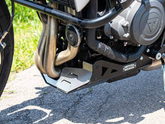 Hepco & Becker bash plate silver/black for Triumph Trident 660 (2021-) | 8107612 00 91