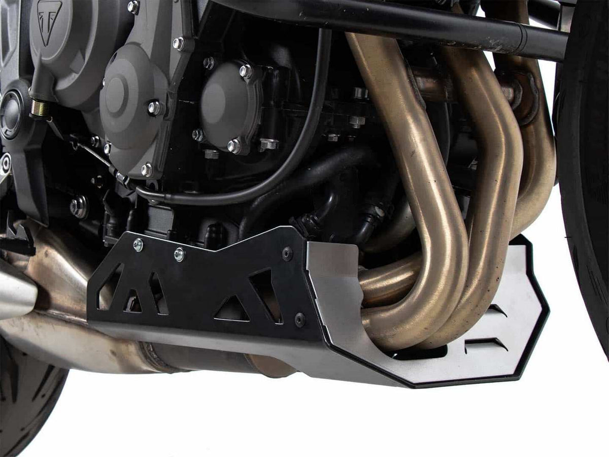 Hepco & Becker bash plate silver/black for Triumph Trident 660 (2021-) | 8107612 00 91